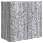vidaXL Armoire Murale 59 x 31 x 60 cm Bois d'ingénierie Sonoma gris