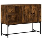 vidaXL Buffet chêne fumé 100x40x79 5 cm bois d'ingénierie