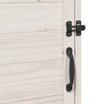 vidaXL Abri de jardin Blanc 59 x 56 x 113 5 cm Bois d'ingénierie