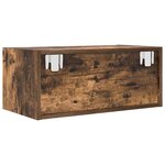 vidaXL Meubles TV 2 Pièces chêne fumé 60x31x25 5 cm bois d'ingénierie
