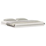 vidaXL Cadre de lit surélevé Blanc 213.5 x 104 x 9 cm Pin massif