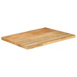 vidaXL Dessus de table 90x60x2 5 cm bord vivant bois massif manguier