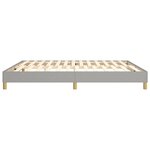 vidaXL Cadre de lit sans matelas gris clair 160x200 cm tissu
