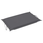 vidaXL Chaise longue de jardin avec coussin Bois d'acacia solide