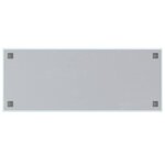 vidaXL Tableau noir magnétique mural Blanc 100x40 cm Verre trempé