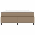 vidaXL Cadre de lit avec matelas Cappuccino 160 x 200 cm Faux cuir