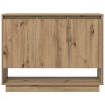 vidaXL Buffet Chêne artisanal 97 x 29 x 75 cm Bois d'ingénierie
