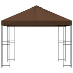 vidaXL Pavillon 3 x 3 m Marron Polyester et Acier 190 gsm