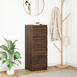 vidaXL Buffet chêne marron 37 5x35x99 cm bois d'ingénierie