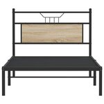 vidaXL Cadre de lit sans matelas chêne sonoma 100x190 cm
