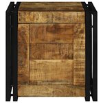 vidaXL Boîte de rangement 40 x 40 x 40 cm Bois de mangue massif