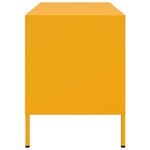 vidaXL Meubles TV 2 Pièces jaune moutarde 68x39x50 5 cm acier