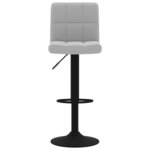 vidaXL Tabourets de bar lot de 2 gris clair velours