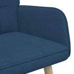 vidaXL Sofa 2 places Bleu 115 x 61 x 87 cm Tissu