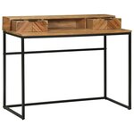 vidaXL Bureau avec tiroir Marron 110 x 50 x 87 cm Bois d'acacia massif