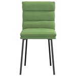 vidaXL Chaises à manger lot de 2 Vert clair Velours