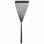 vidaXL Rideau en fils 2 Pièces 140 x 250 cm Noir
