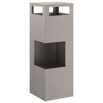 vidaXL Braise Marron 35 x 35 x 100 cm Acier