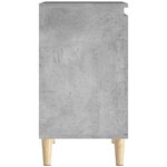 vidaXL Meuble d'évier gris béton 58x33x60 cm bois d'ingénierie