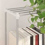 vidaXL Étagère de rangement blanc 43 x 27 x 90 cm Aluminium