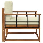 vidaXL Sofa de milieu extérieur Naturel
