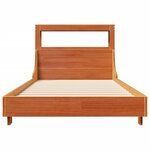 vidaXL Cadre de lit sans matelas cire marron 75x190 cm bois pin massif