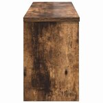vidaXL Porte-manteau mural avec étagère Chêne fumé 80 x 20 x 30 cm