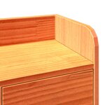 vidaXL Lit bibliothèque sans matelas cire marron 140x190 cm pin massif