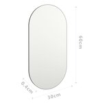vidaXL Miroir 60x30 cm Verre
