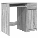 vidaXL Bureau sonoma gris 86x49x76 cm bois d'ingénierie