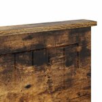 vidaXL Tête de lit Chêne fumé 200 cm Bois d'ingénierie