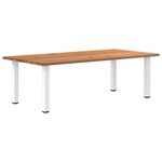 vidaXL Table à manger marron clair bois de chêne massif rectangulaire