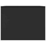 vidaXL Table basse Noir 90 x 50 x 37 cm Bois d'ingénierie