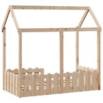 vidaXL Cadre de lit d'enfants forme de maison sans matelas pin massif