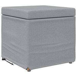vidaXL Tabouret Gris clair 41 x 41 x 40 cm Tissu et bois stratifié