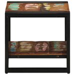 vidaXL Table basse Multicolore 40 x 40 x 38 cm Bois Recyclé Solide