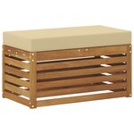 vidaXL Banc de Jardin Bois d'Acacia Massif Naturel