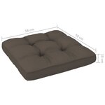 vidaXL Salon de jardin palette 4Pièces avec coussins Bois de pin imprégné