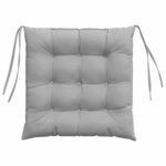 vidaXL Coussins de siège 2 Pièces Gris nuage 40 x 40 x 6 cm tissu