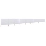 vidaXL Paravent 9 panneaux Tissu 1200 x 120 cm Blanc sable