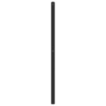 vidaXL Tête de lit métal noir 140 cm