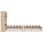 vidaXL Lit bibliothèque sans matelas 90x200 cm bois de pin massif