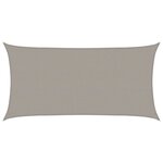 vidaXL Voile d'ombrage 160 g/m² rectangulaire gris clair 2 5x4 5m PEHD
