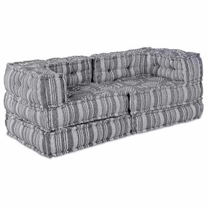 vidaXL Coussin 2 Pièces Gris tissu