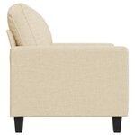 vidaXL Fauteuil Crème 60 cm Tissu