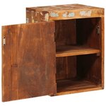 vidaXL Table de chevet 2 Pièces Marron Bois massif de récupération