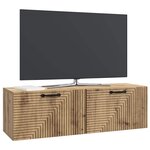 vidaXL Meuble TV mural Montage mural Chêne artisanal 98 x 31 x 30 cm