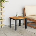 vidaXL Table d'appoint de jardin 45x45x38 cm en bois d'acacia massif