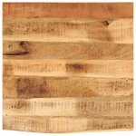 vidaXL Dessus de table 40x40x2 5 cm bord vif bois massif manguier brut