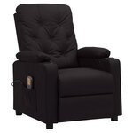 vidaXL Fauteuil de massage Noir Similicuir